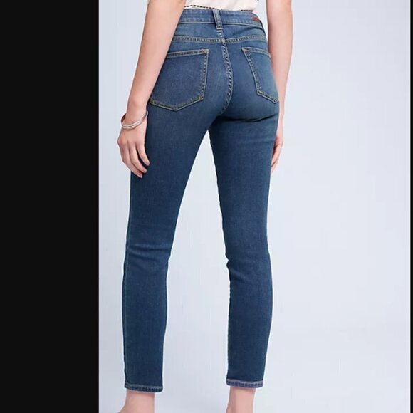 Anthropologie Pilcro & the Letterpress Stet Mid-rise Jeans Dark Rinse Size 25 - Picture 2 of 12